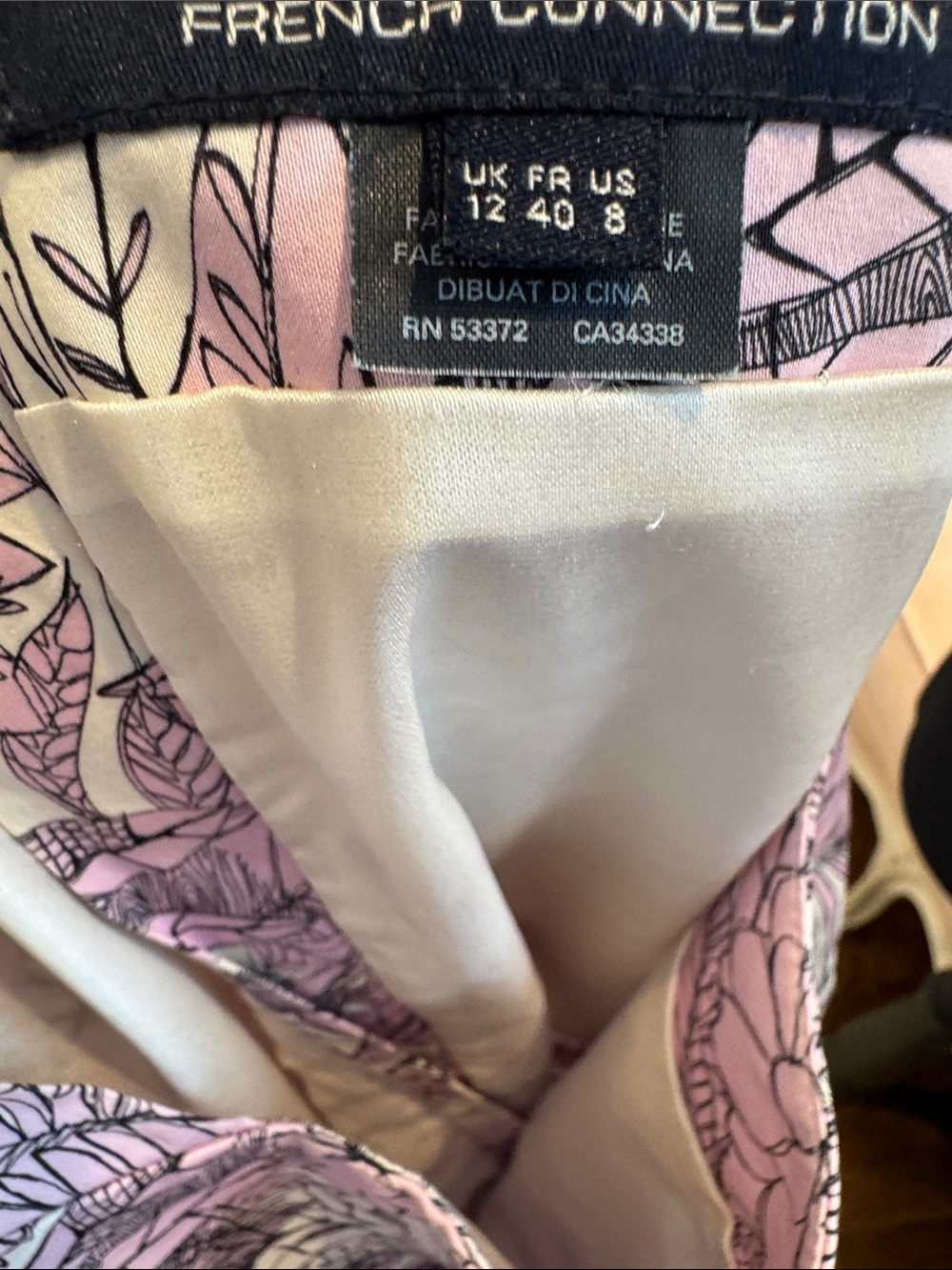 French Connection Lilac Floral Print Midi Dress - Picture 5 of 5